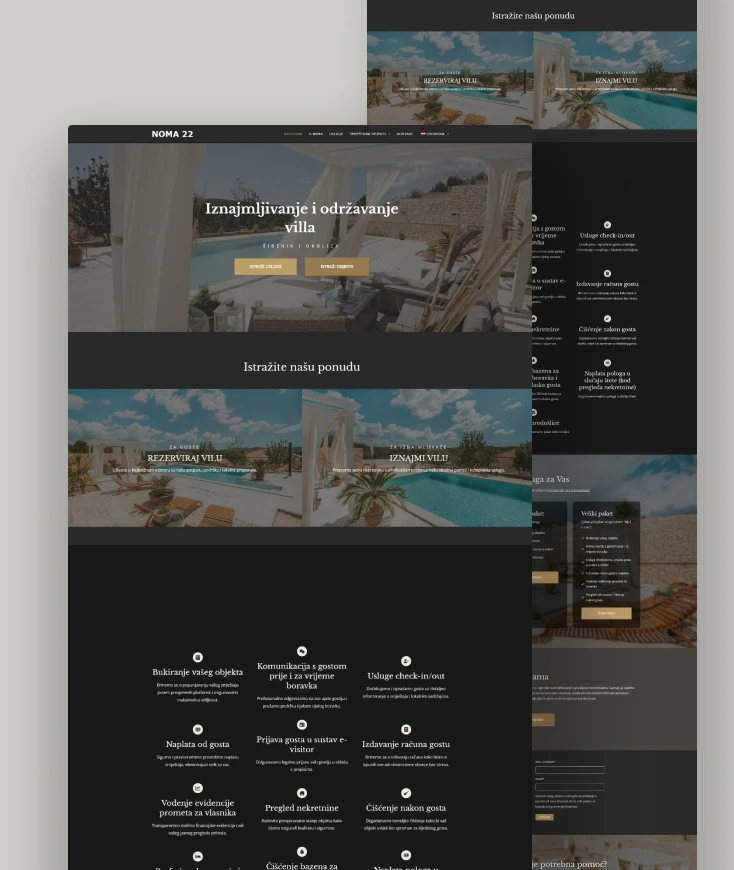 Web stranica za apartmane – Creativa Hub
