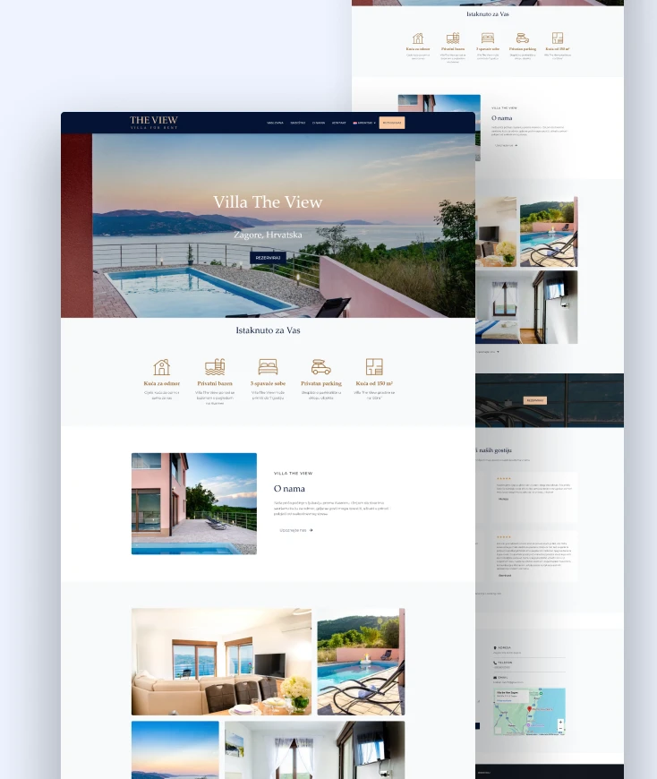 Web stranica za apartmane – Creativa Hub