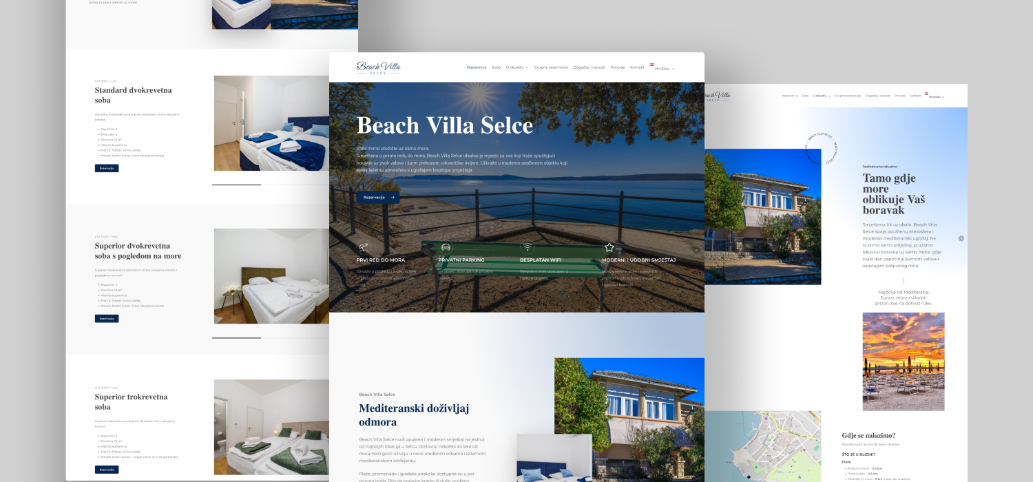 UX/UI dizajn web stranica Creativa Hub Rijeka